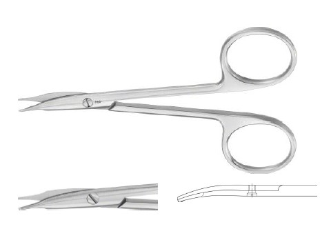 СТІВЕНС НОЖИЦІ ДЛЯ СУХОЖИЛЛЯ ВИГНУТІ Т/Т 110MM